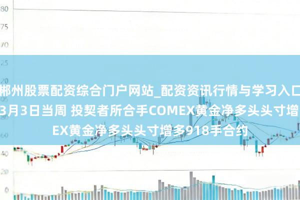 郴州股票配资综合门户网站_配资资讯行情与学习入口 CFTC：贬抑3月3日当周 投契者所合手COMEX黄金净多头头寸增多918手合约